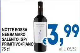 DEM Notte Rossa Negramaro offerta