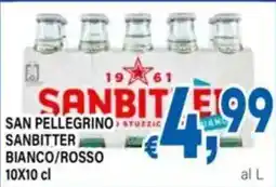 DEM San Pellegrino Sanbitter Bianco/rosso offerta