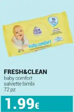 Tigotà Fresh&clean baby comfort salviette bimbi offerta