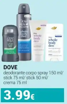 Tigotà Dove deodorante corpo offerta