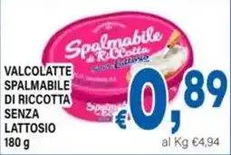 DEM Valcolatte spalmabile di ricotta senza lattosio offerta