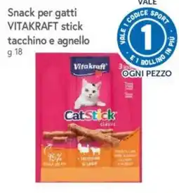 Famila Market Snack per gatti Vitakraft stick tacchino e agnello offerta