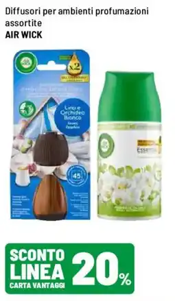Iper La Grande Diffusori per ambienti profumazioni assortite AIR WICK offerta