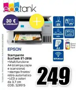 MediaWorld Epson Stampante EcoTank ET-2956 offerta