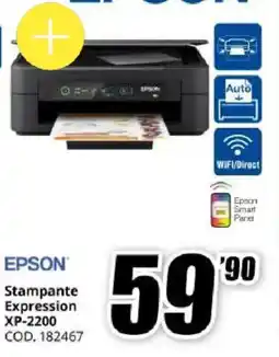 MediaWorld Epson Stampante Expression XP-2200 offerta
