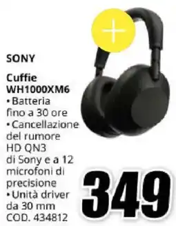 MediaWorld Sony Cuffie WH1000XM6 offerta