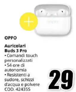 MediaWorld OPPO Auricolari Buds 3 Pro offerta