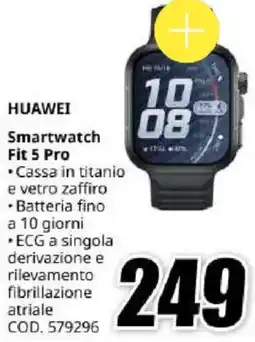 MediaWorld Huawei Smartwatch Fit 5 Pro offerta