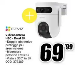 MediaWorld Ezviz videocamera H9C - Dual 3K offerta