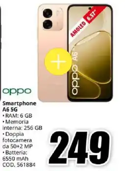 MediaWorld Smartphone Oppo A6 5G offerta