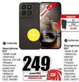 MediaWorld Smartphone Motorola G77 offerta