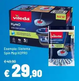 Iper La Grande Vileda Sistema Spin Mop H2PRO offerta