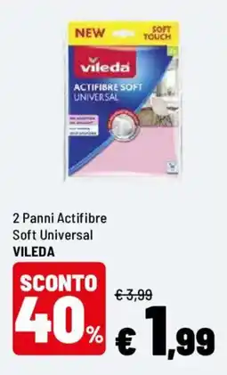 Iper La Grande Panni Actifibre Soft Universal Vileda offerta