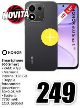 MediaWorld Honor Smartphone 600 Smart offerta