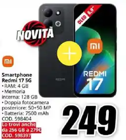 MediaWorld Smartphone Redmi 17 5G offerta