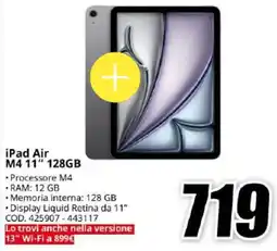 MediaWorld iPad Air offerta