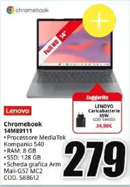 MediaWorld Lenovo Chromebook 14M89111 offerta