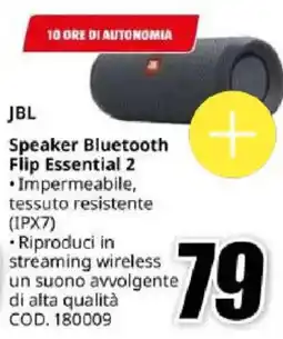 MediaWorld JBL Speaker Bluetooth Flip Essential 2 offerta