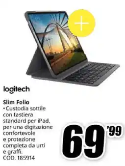 MediaWorld logitech Slim Folio offerta