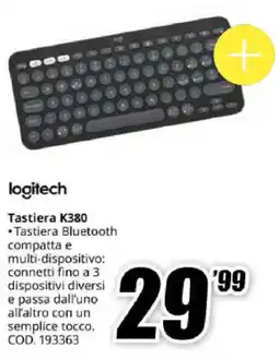 MediaWorld logitech Tastiera K380 offerta