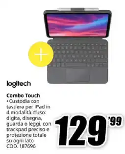 MediaWorld Logitech Combo Touch offerta