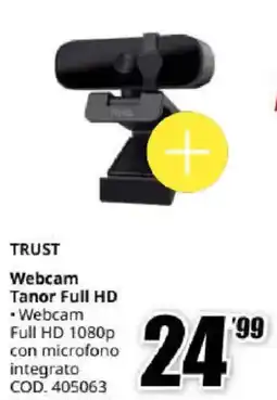 MediaWorld Trust Webcam Tanor Full HD offerta
