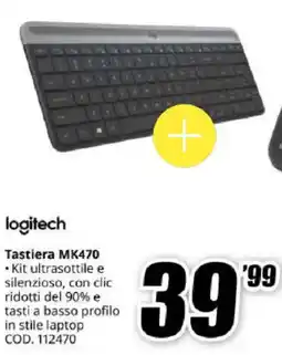 MediaWorld logitech Tastiera MK470 offerta