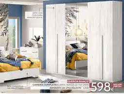 Mondo Convenienza Camera completa 6 ante senza letto Sirio offerta