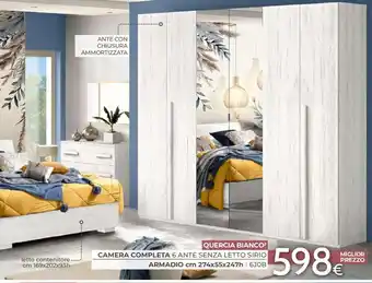 Camera completa 6 ante senza letto Sirio
