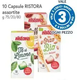 Famila Market 10 Capsule RISTORA assortite offerta
