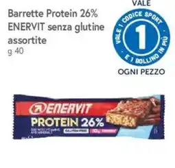 Famila Market Barrette Protein 26% ENERVIT senza glutine offerta
