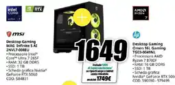 MediaWorld msi Desktop Gaming MAG Infinite S AI offerta