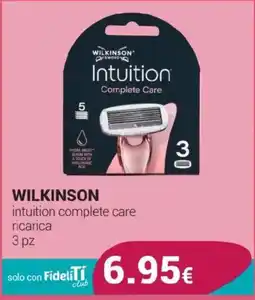 Tigotà Wilkinson intuition complete care offerta