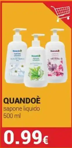 Tigotà Quandoè sapone liquido offerta