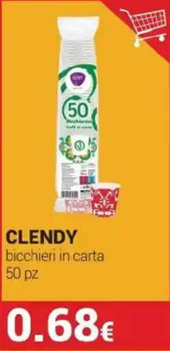 Tigotà Clendy bicchieri in carta offerta