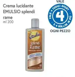 Famila Market Crema lucidante EMULSIO splendi rame offerta