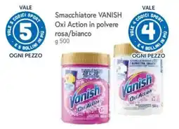 Famila Market Smacchiatore VANISH Oxi Action in polvere rosa/bianco offerta