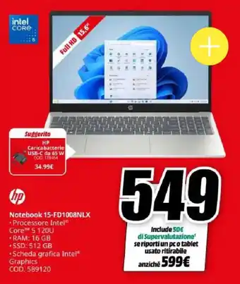 HP Notebook 15-FD1008NLX