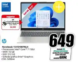 MediaWorld HP Notebook 15-FD1007NLX offerta
