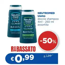 Acqua & Sapone Neutromed Uomo doccia shampoo 4in1 offerta