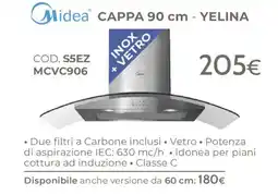 Mondo Convenienza Cappa 90 cm - Yelina Midea offerta