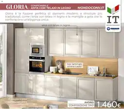 Mondo Convenienza Gloria anta con telaio in legno offerta