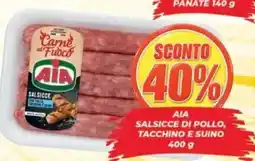 DEM AIA Salsicce di pollo, tacchino e suino offerta