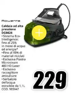 MediaWorld Rowenta Caldaia ad alta pressione DG8626 offerta