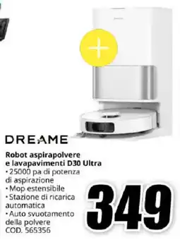 MediaWorld Dreame robot aspirapolvere e lavapavimenti D30 Ultra offerta