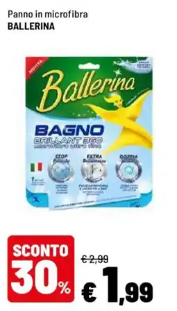 Iper La Grande Panno in microfibra Ballerina offerta
