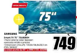 MediaWorld Samsung Smart TV 75" offerta