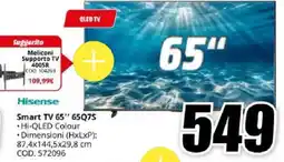 MediaWorld Hisense Smart TV 65" 65Q7S offerta
