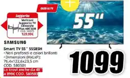 MediaWorld Samsung Smart TV 55'' 55S85H offerta