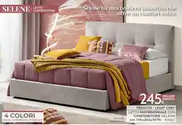 Mondo Convenienza Letto matrimoniale con contenitore Selene offerta